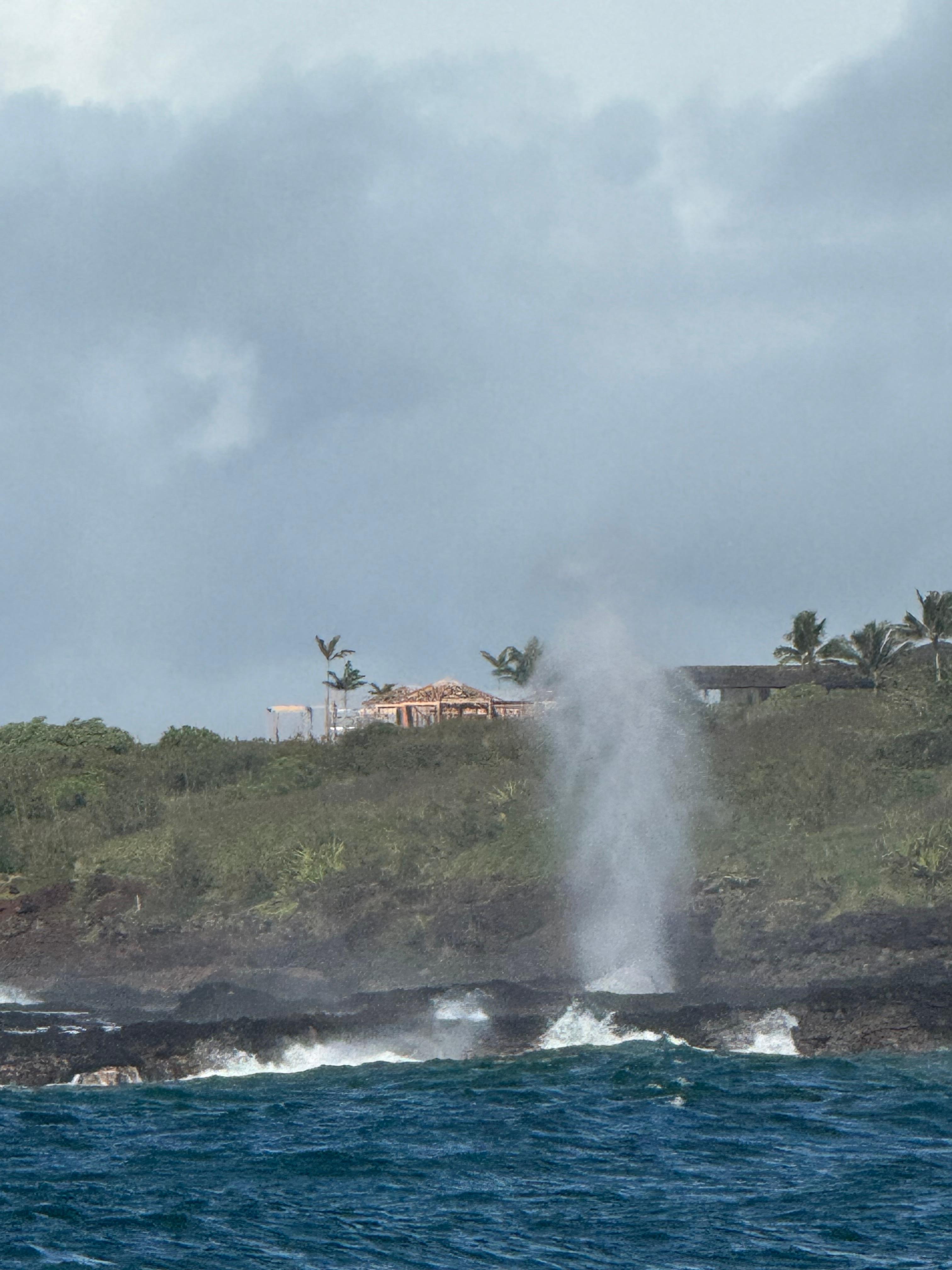 Blow Hole about 2 miles down the road