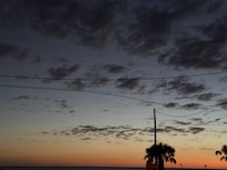 Sunset view from the front.