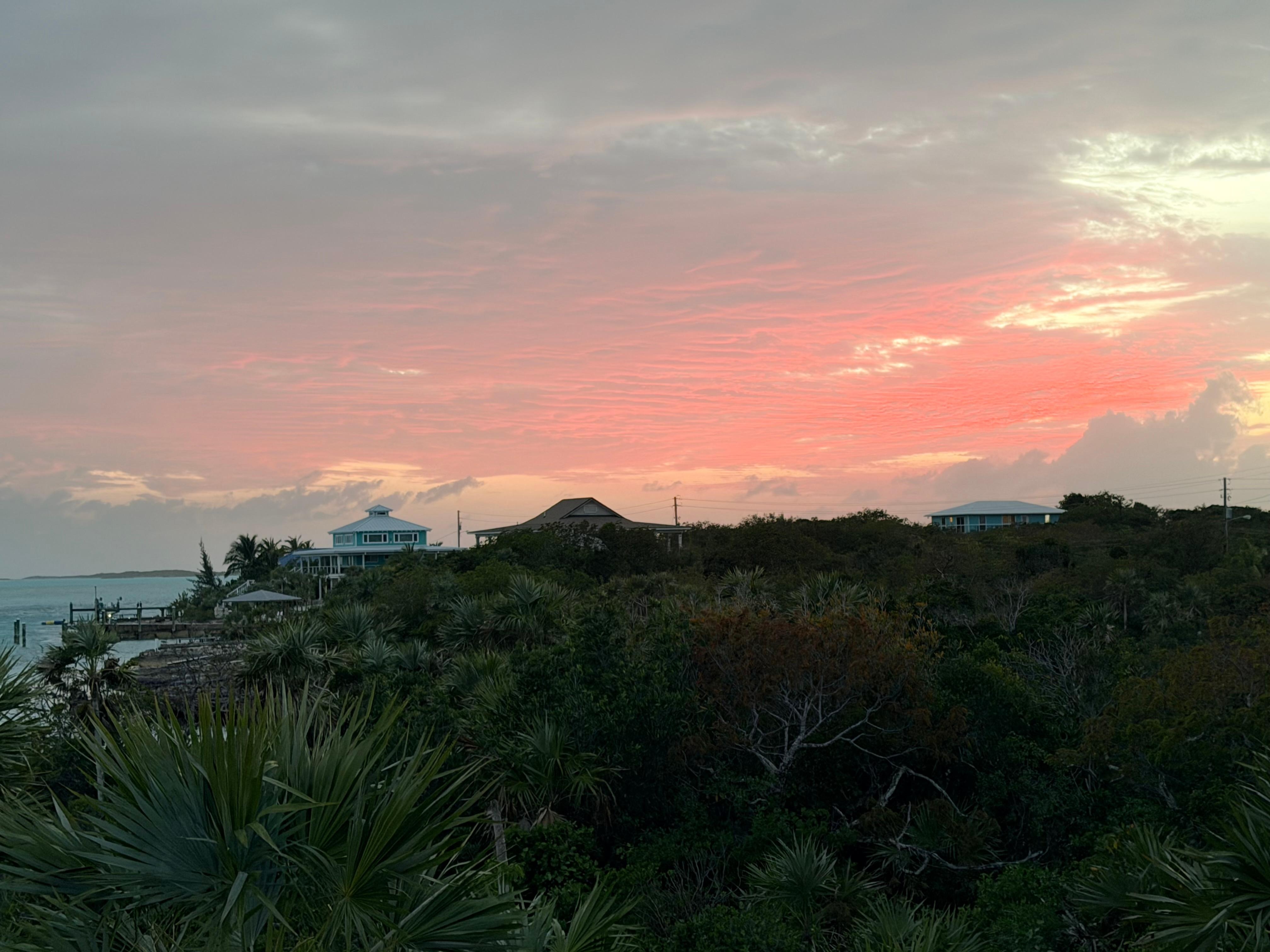 Beautiful sunset one night from the deck.