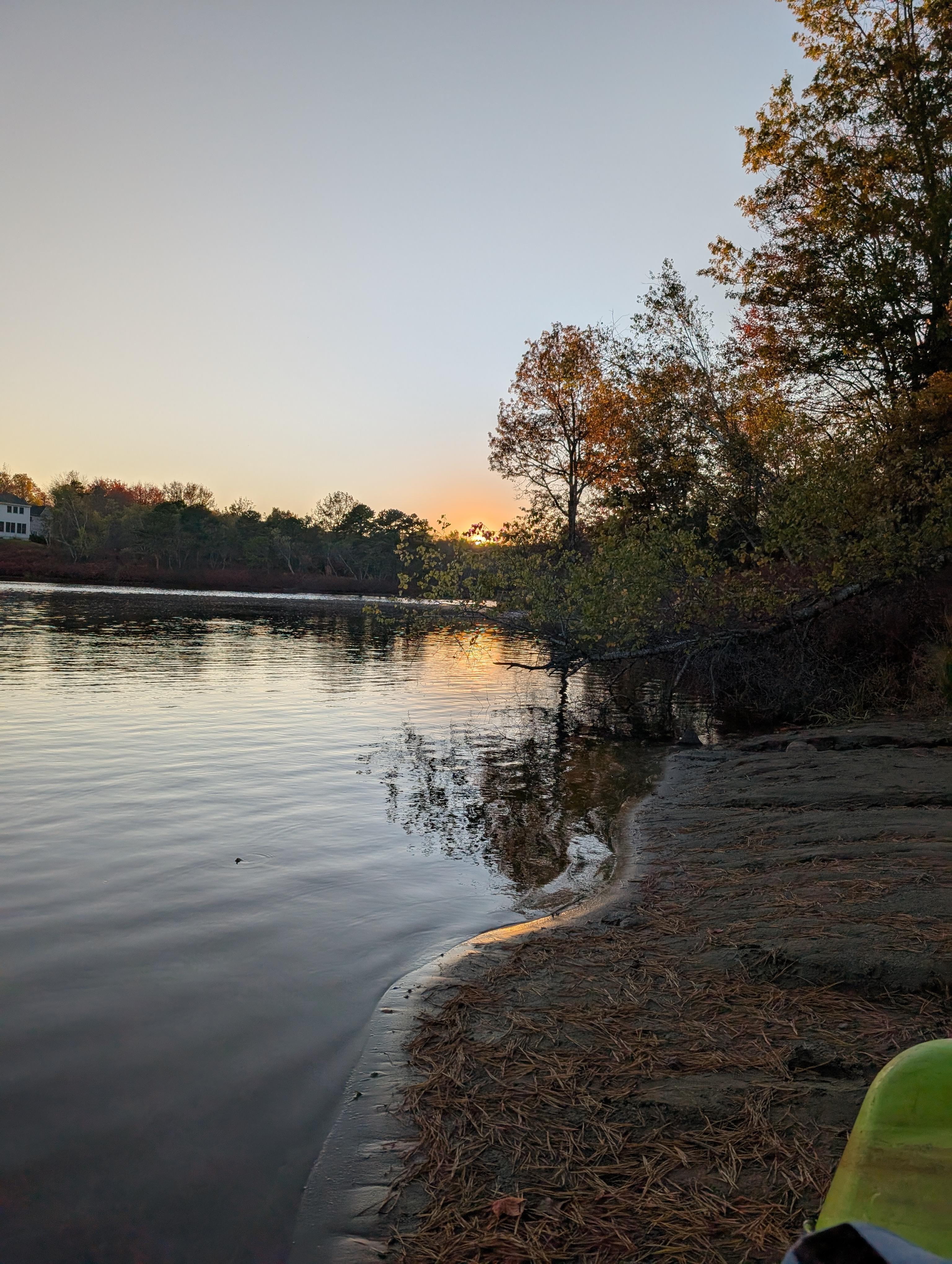Sunset looking West at the beach