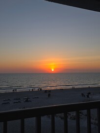 Sunset view from balcony