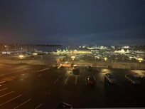 Nighttime view from the balcony