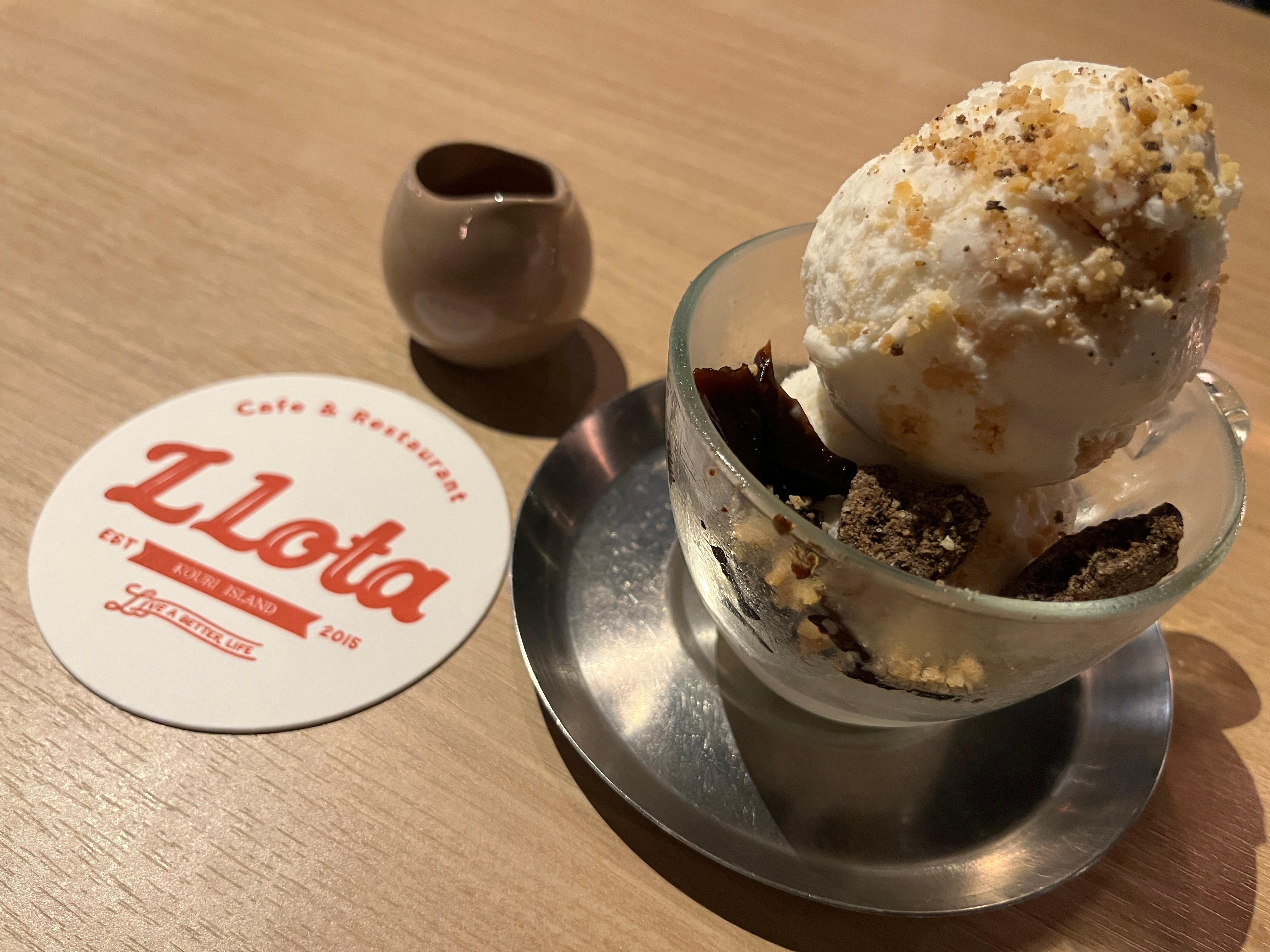 Dessert to end dinner at L Lota.