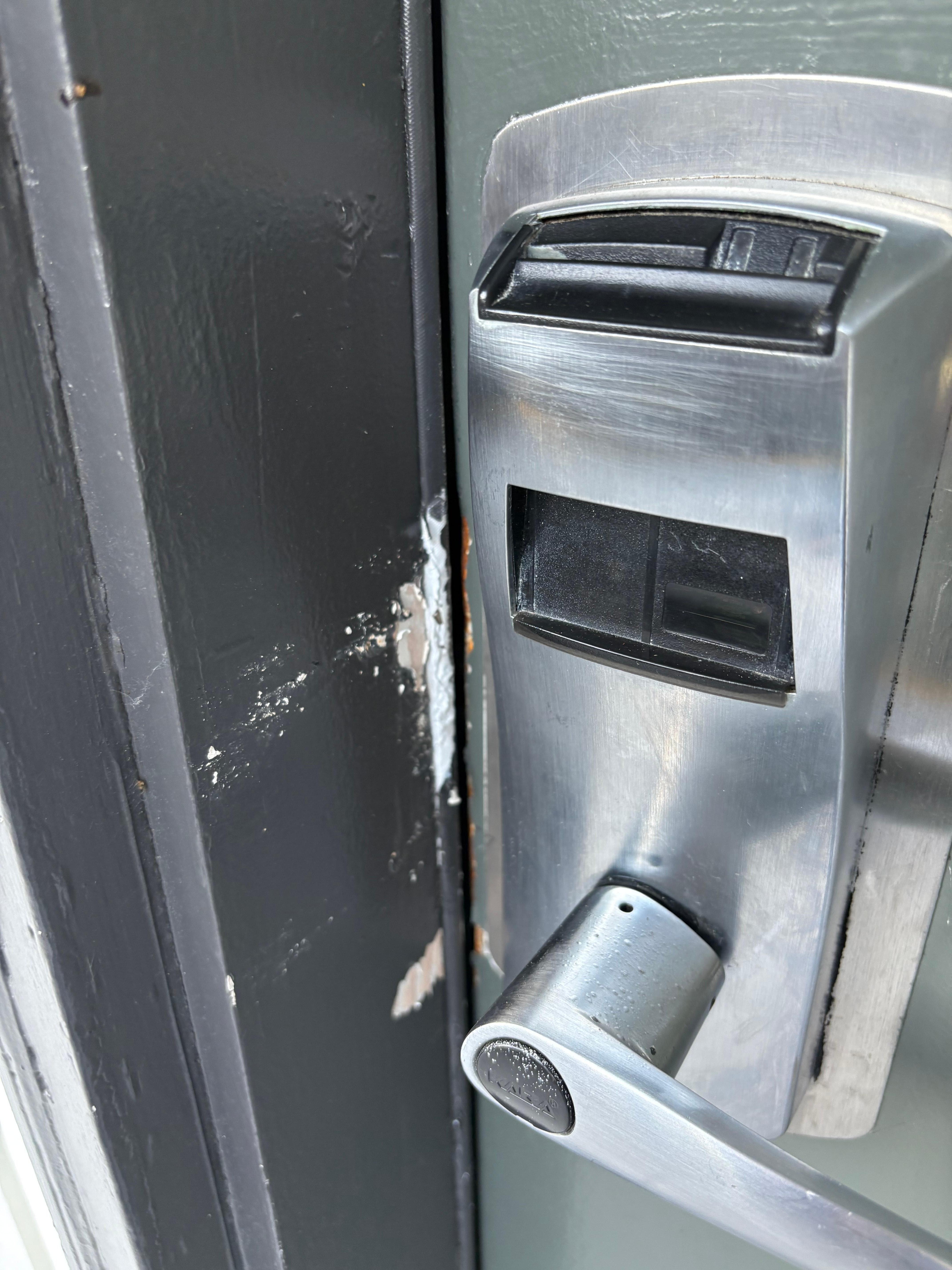 Looked like someone tried to break in