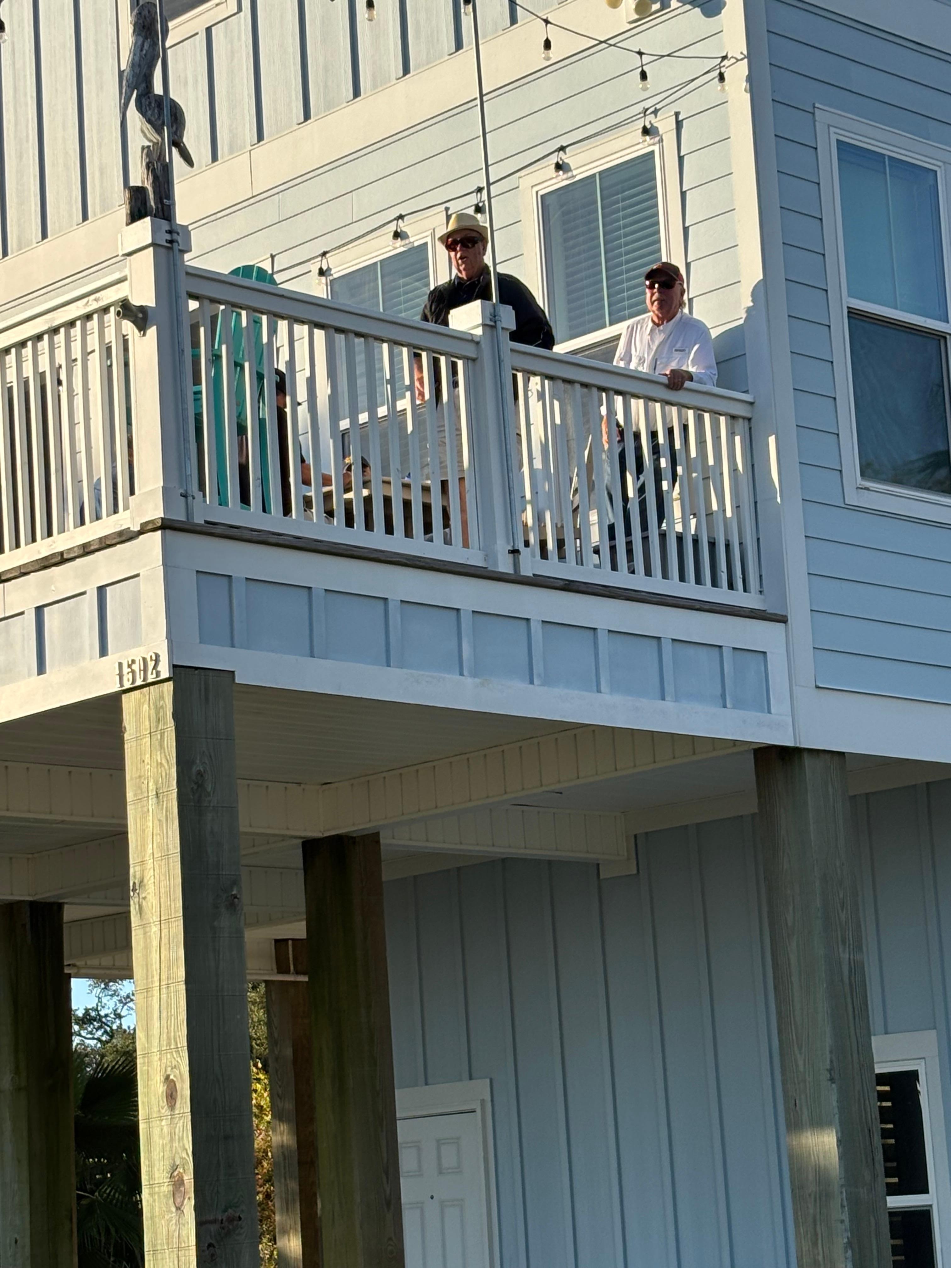 Boys on the deck! It was their meeting place.
