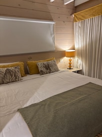 Very spacious room and very comfortable with storage space