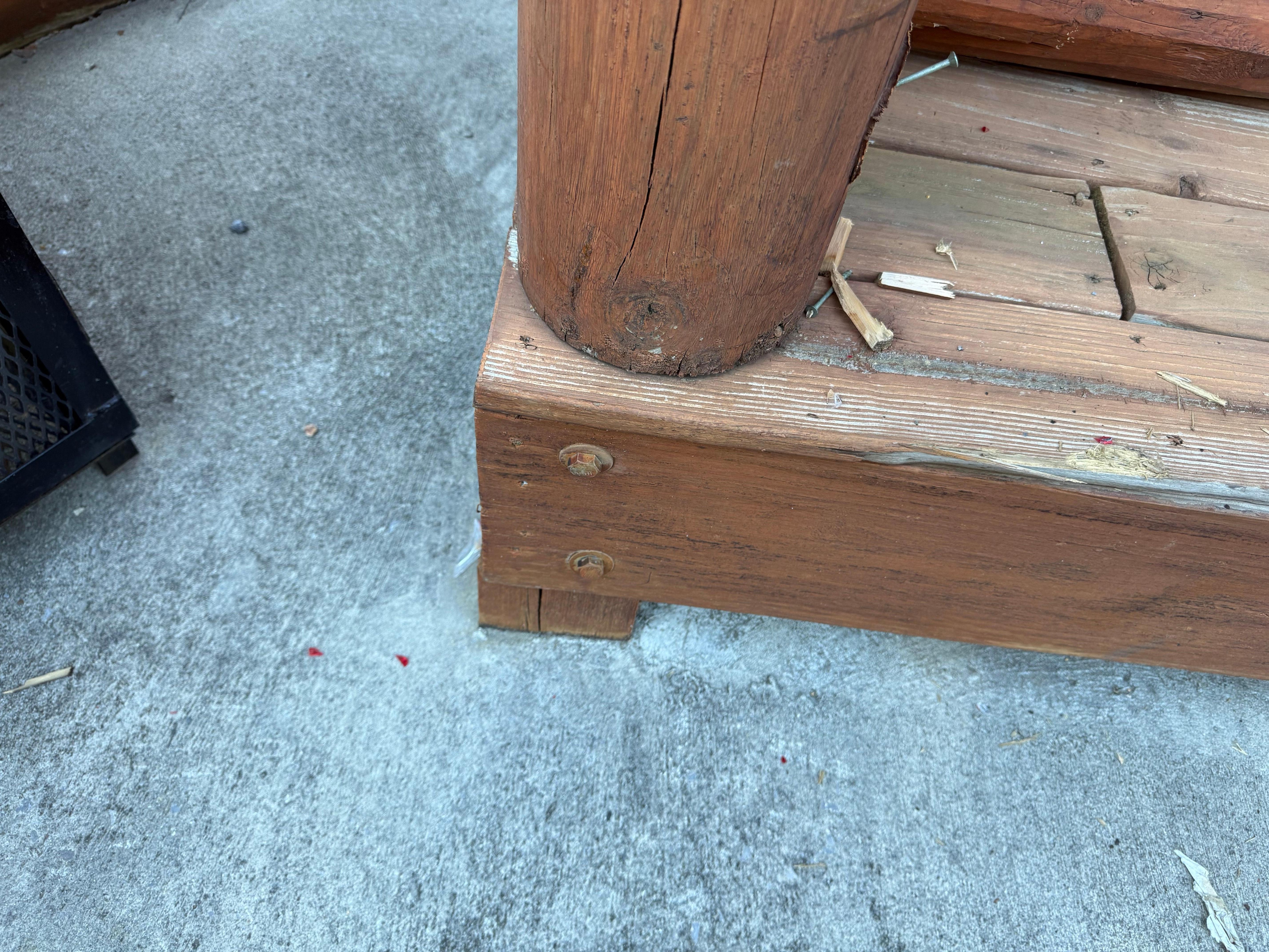 Pieces of their reflector lights on the ground. 