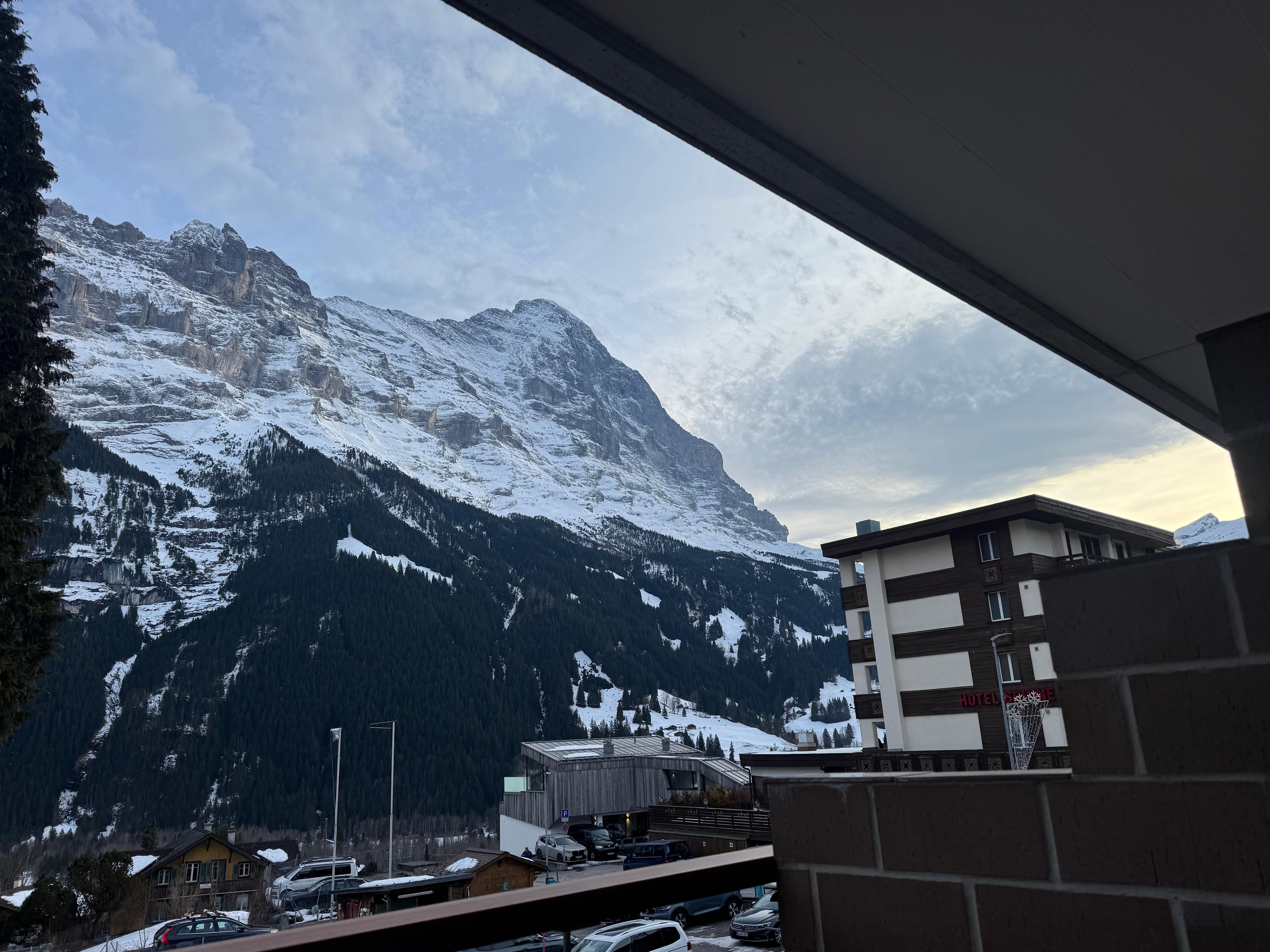 Utsikten 22 februar fra sydvendt terrasse  