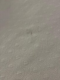 Soiled bedspread