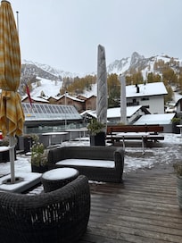 The view from the restaurant