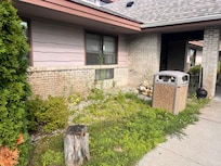 Outside is trashed, weeds overgrown. Dog poop everywhere in grass. Overflowing garbage that stayed that way for a long time. Cigarette butts all over entrance. On rocks, in plant potters and all over ground. Just a rundown hotel