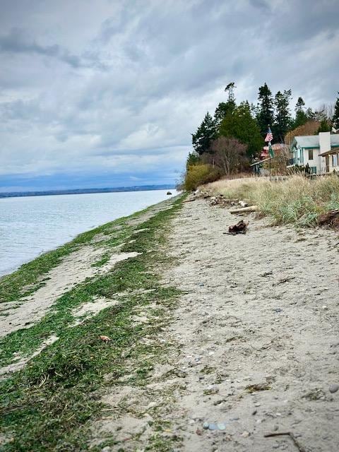Beach view to the right of the house.