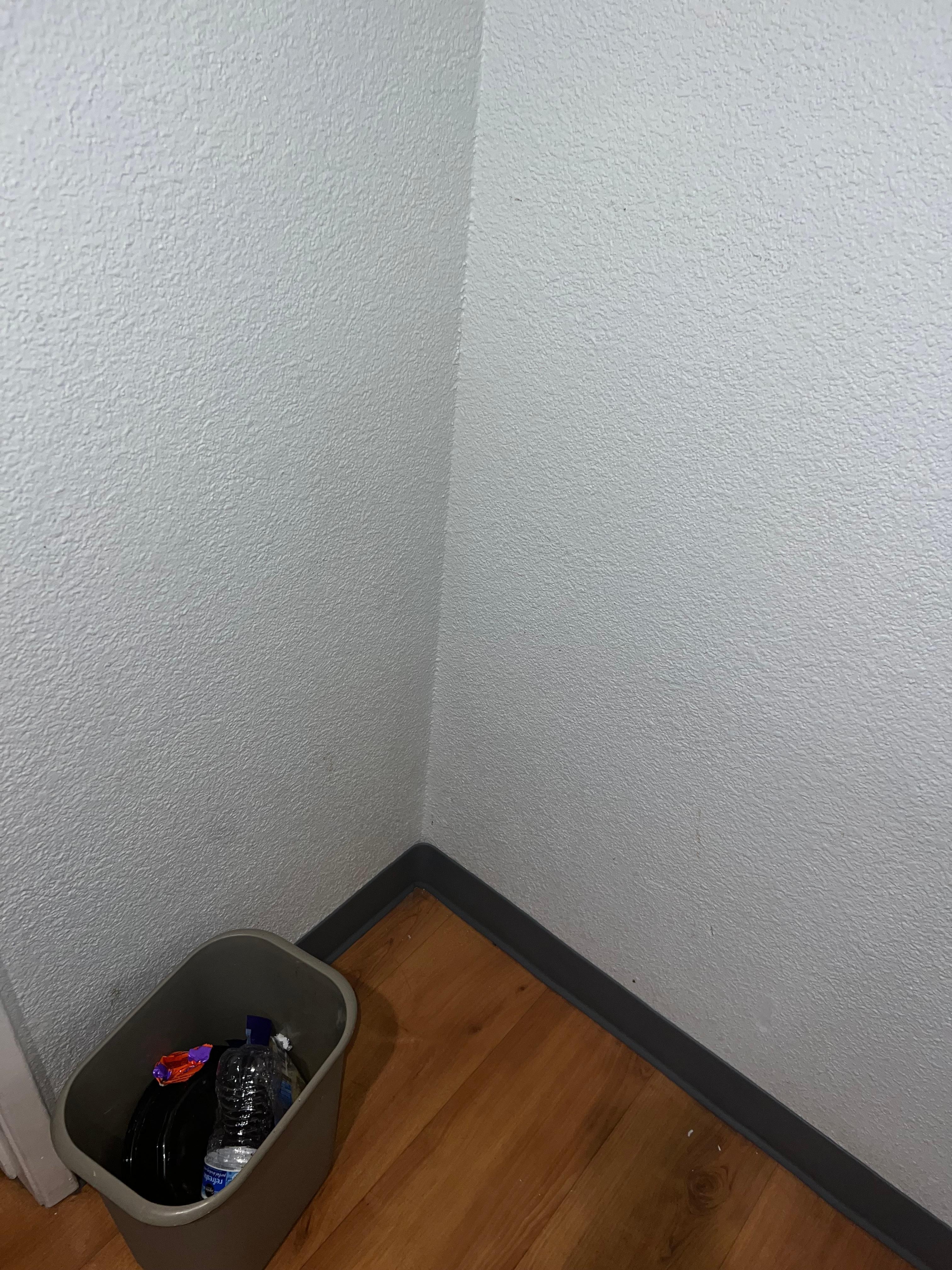 Bathrooom floor foundation coming undone filled with mold 