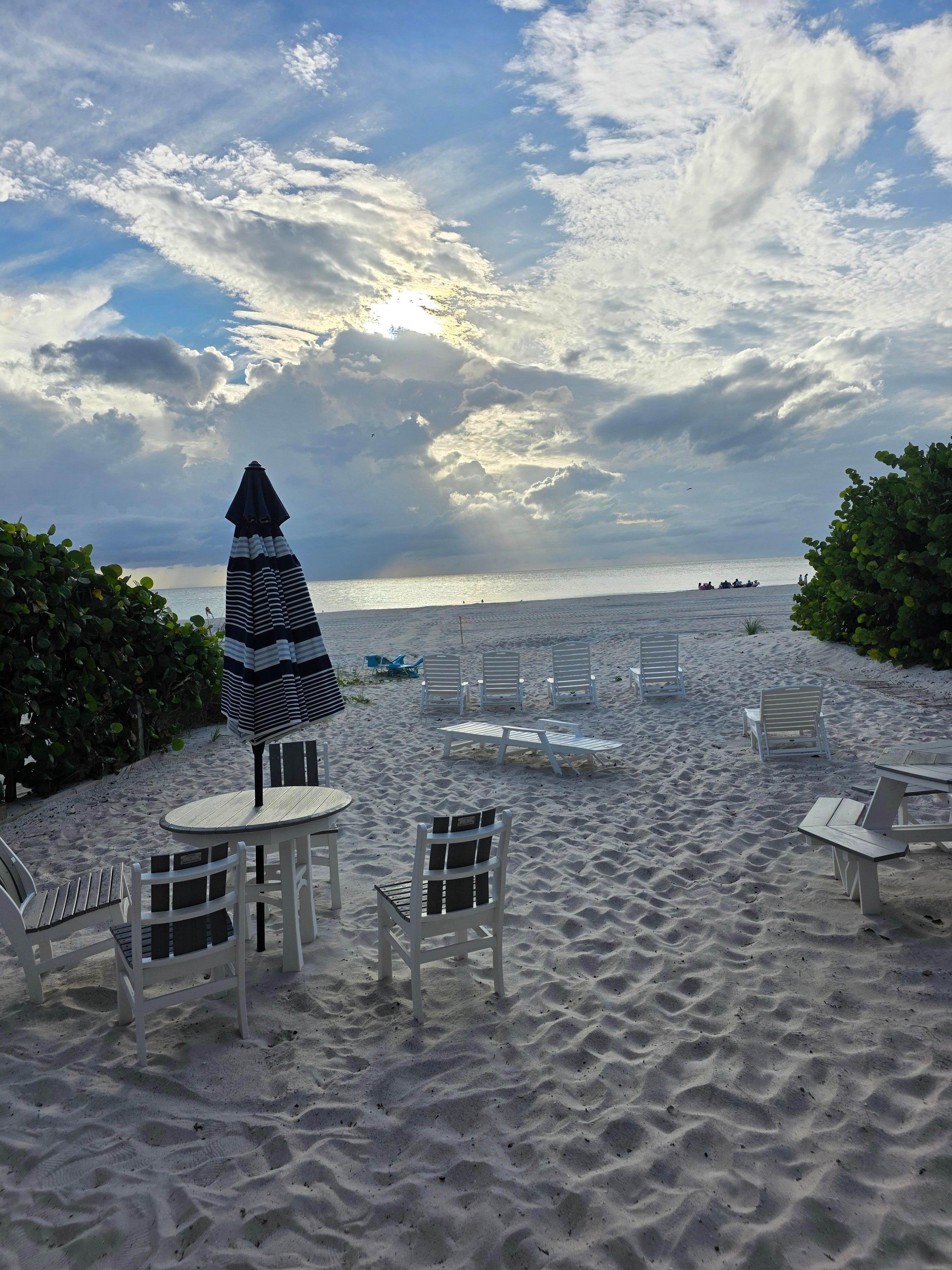 The view off the back patio.