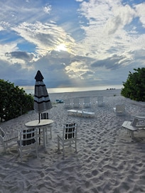 The view off the back patio.