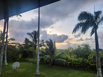 View from the wrap around deck outside the Common Kitchen Area
