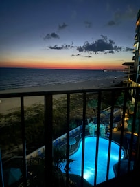 One of the pools of the facility. I watched it get cleaned every morning.