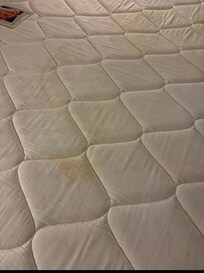 Urine stain on mattress