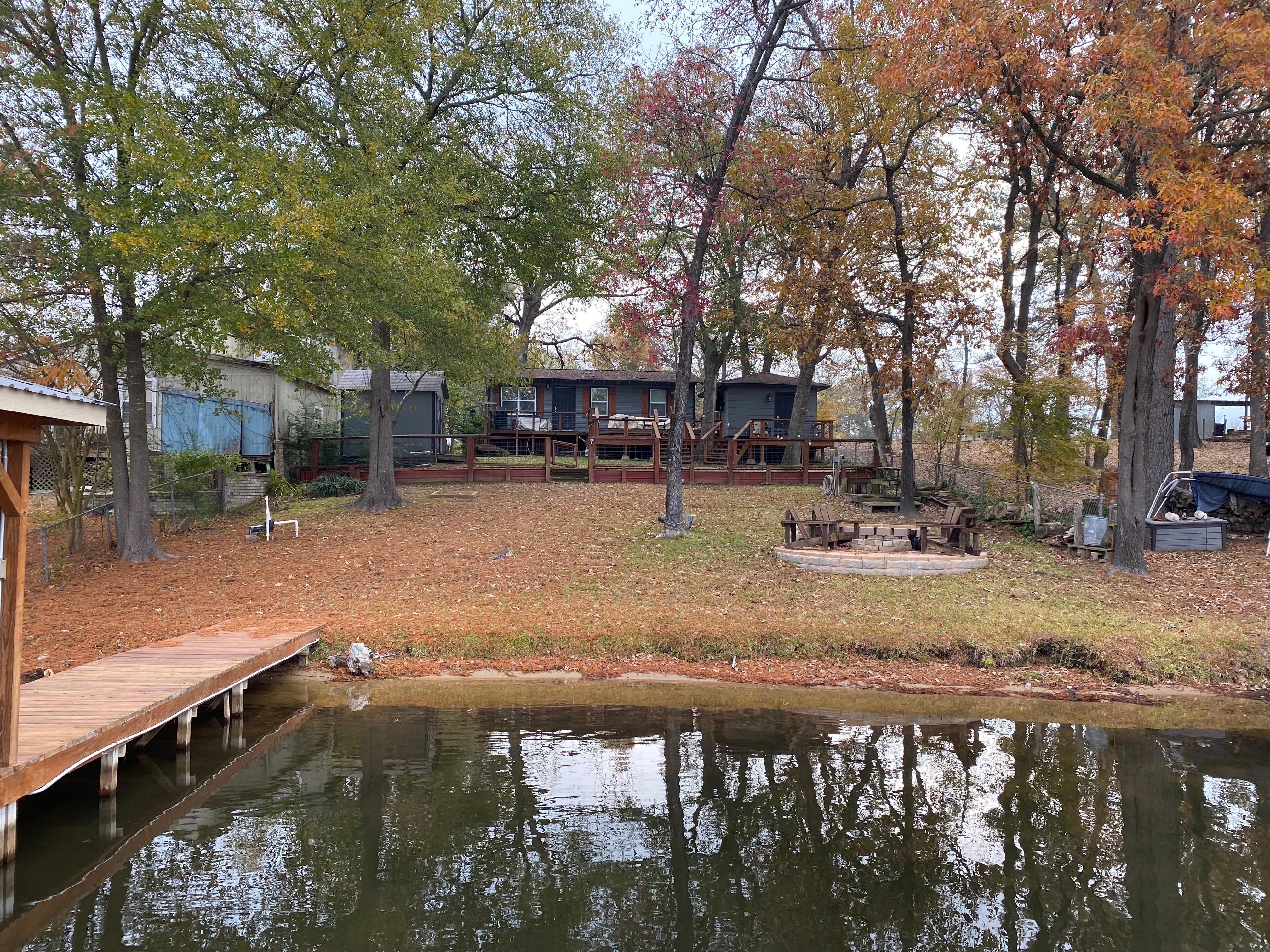 View of the back from deck.  