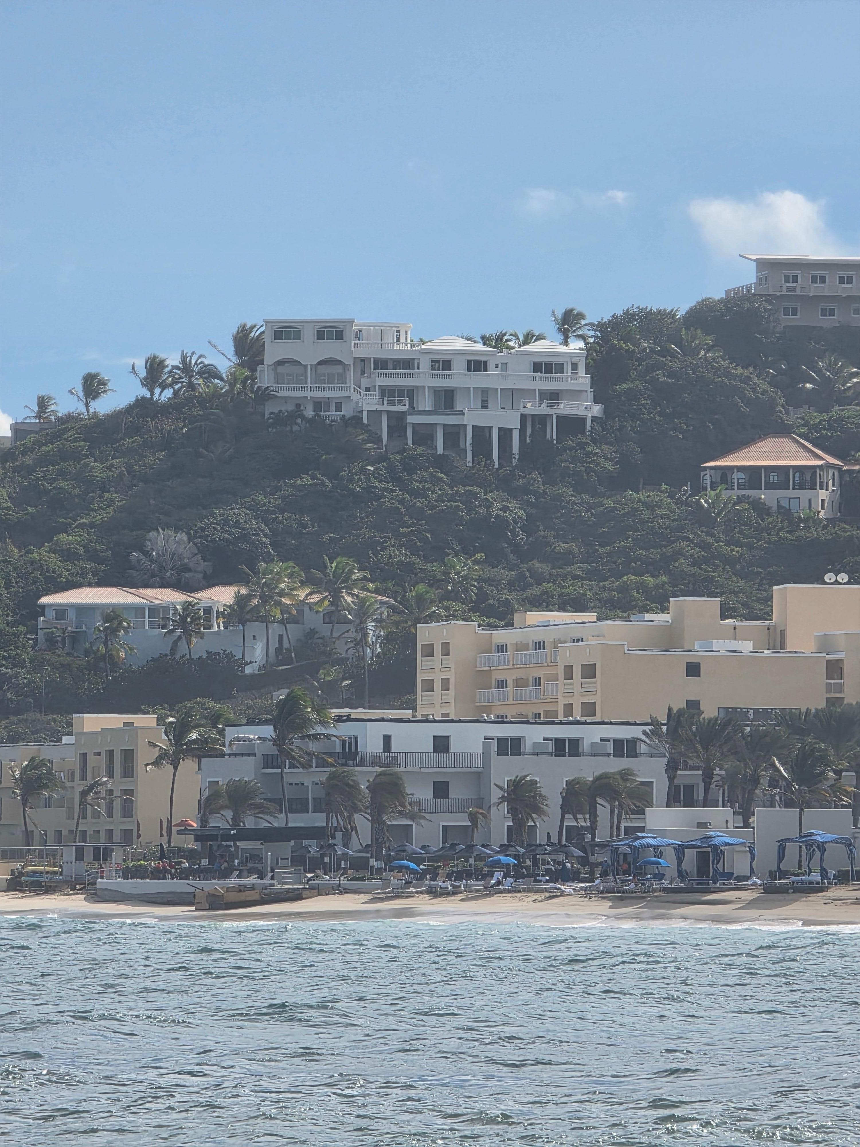 Villa from down below at Dawn Beach