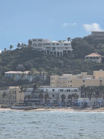 Villa from down below at Dawn Beach