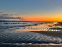 Quiet beach just a block away.