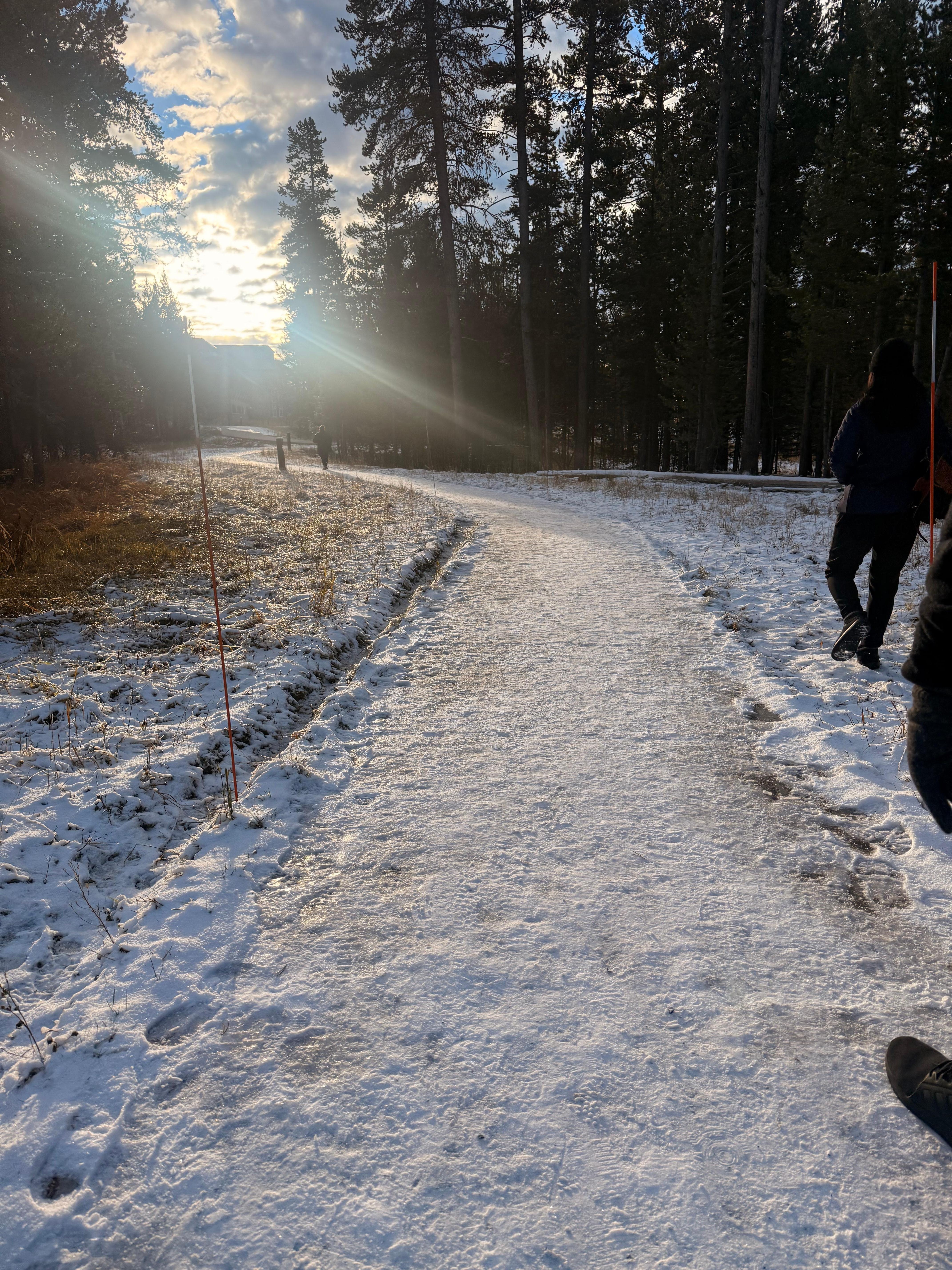 Walking distance to the eating area