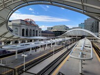 Union station just outside of hotel