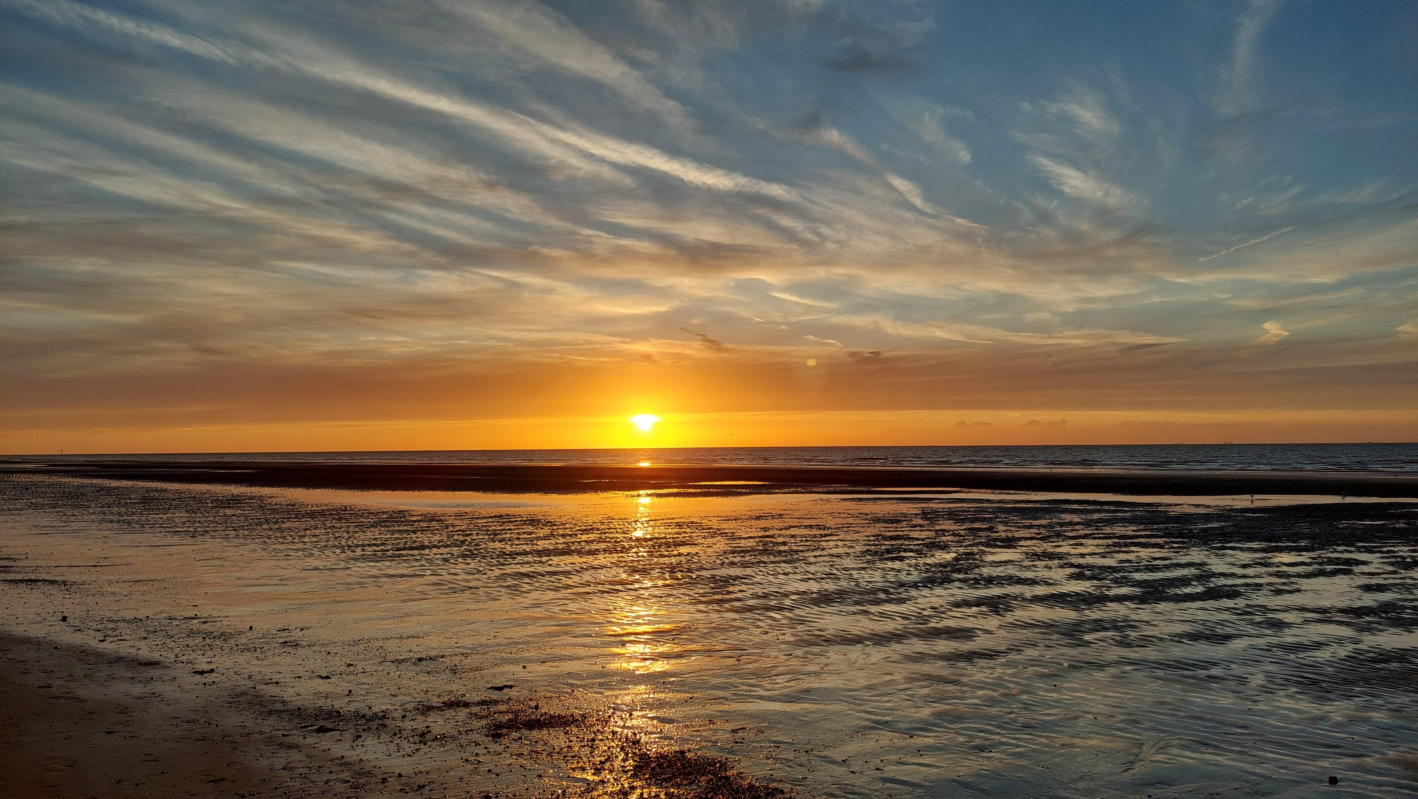 Sonnenuntergang Bredene