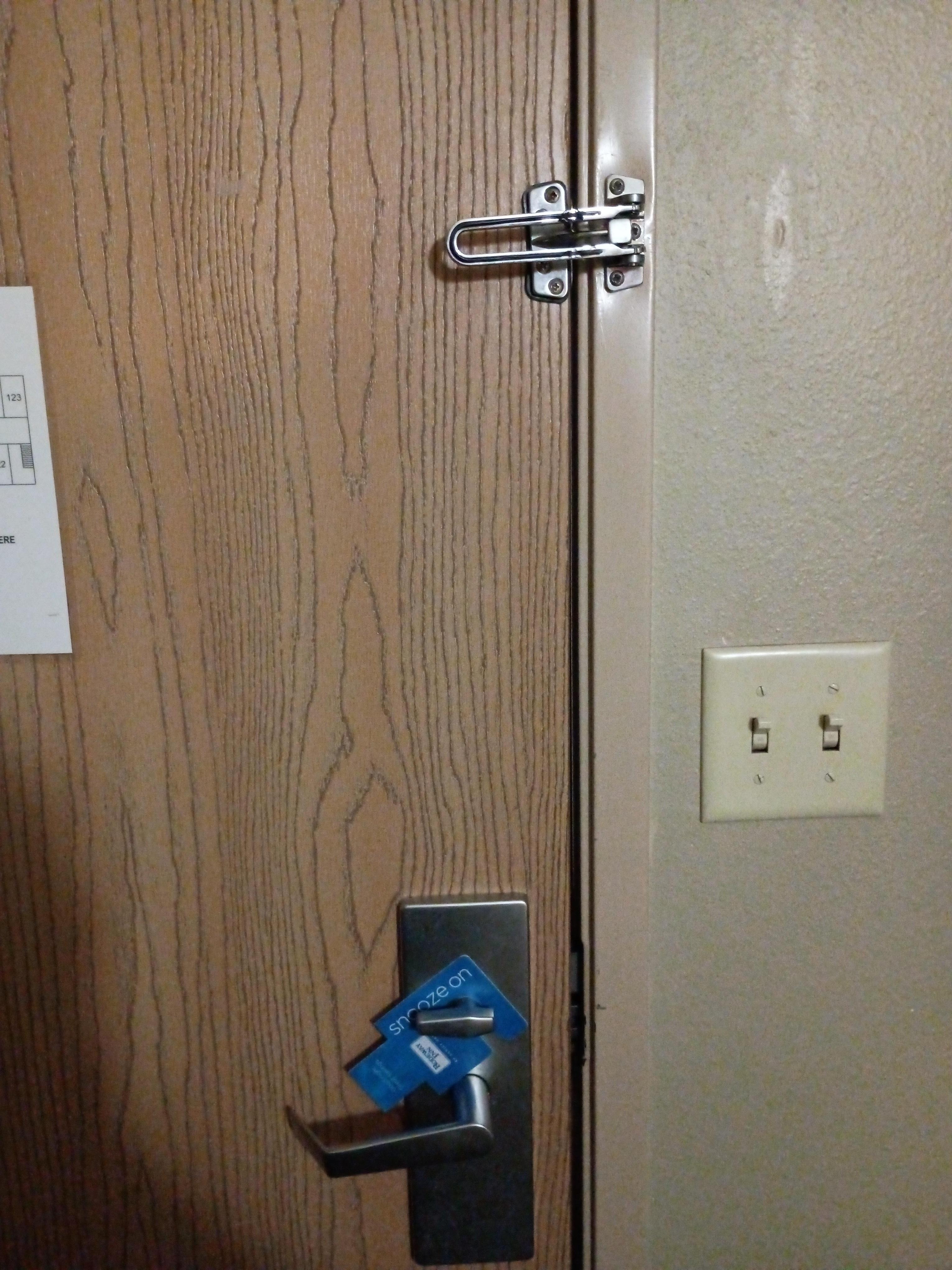 Good lockson the doors for safety.