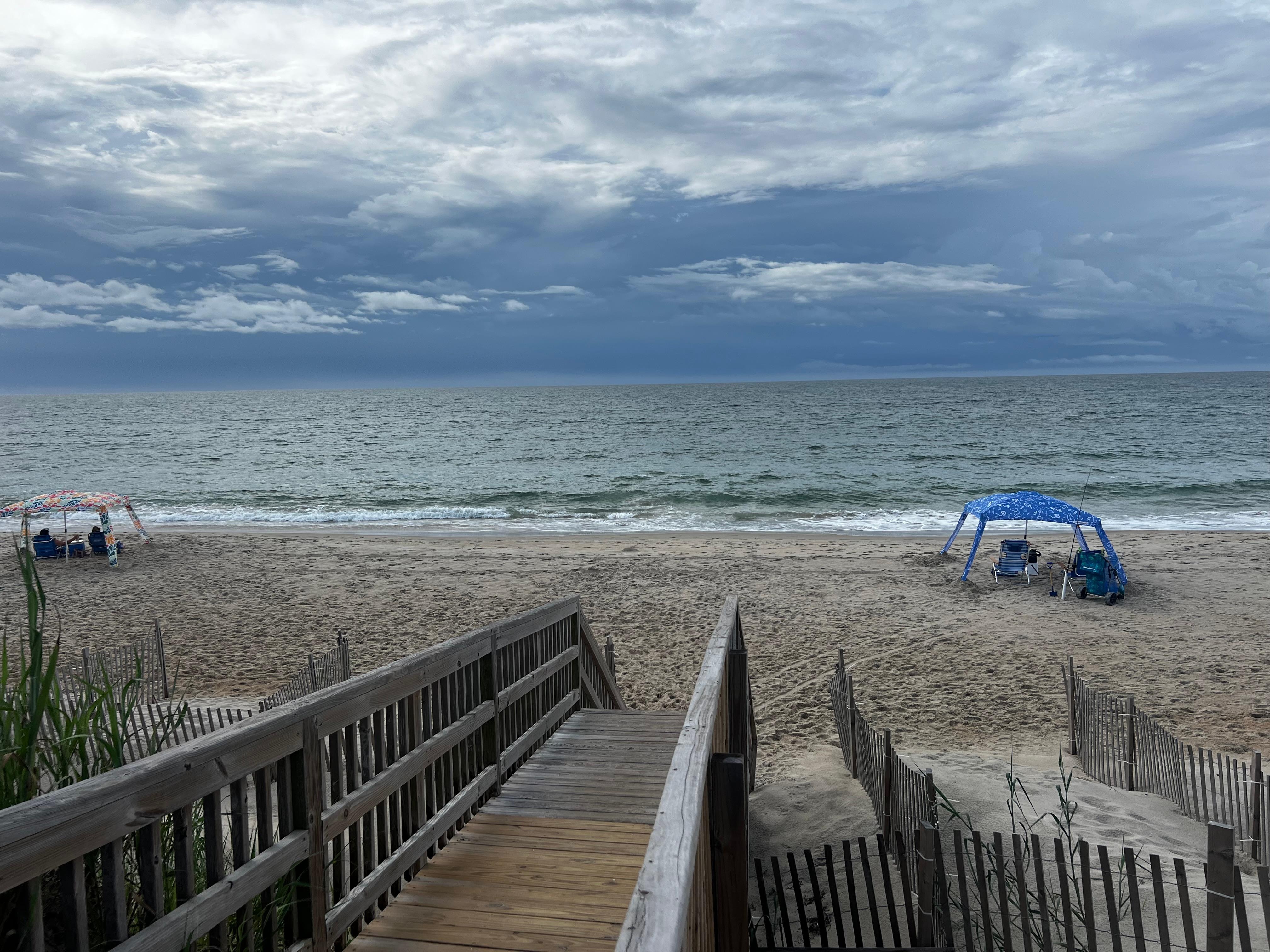 Beach from top of walkway to beach 