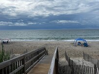 Beach from top of walkway to beach
