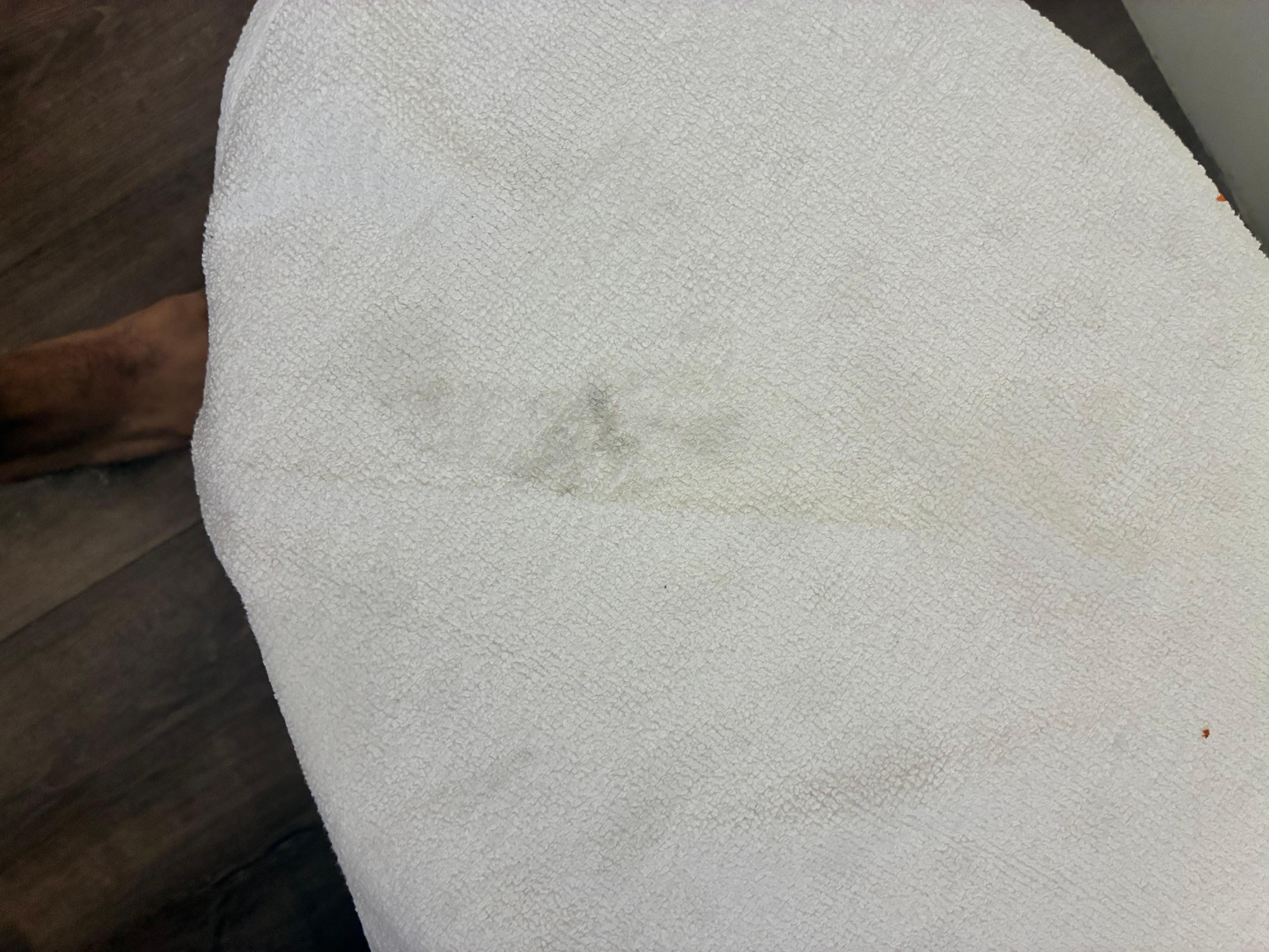 First towel we grabbed as dirty.