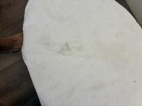 First towel we grabbed as dirty.