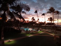 Sunset from the balcony.