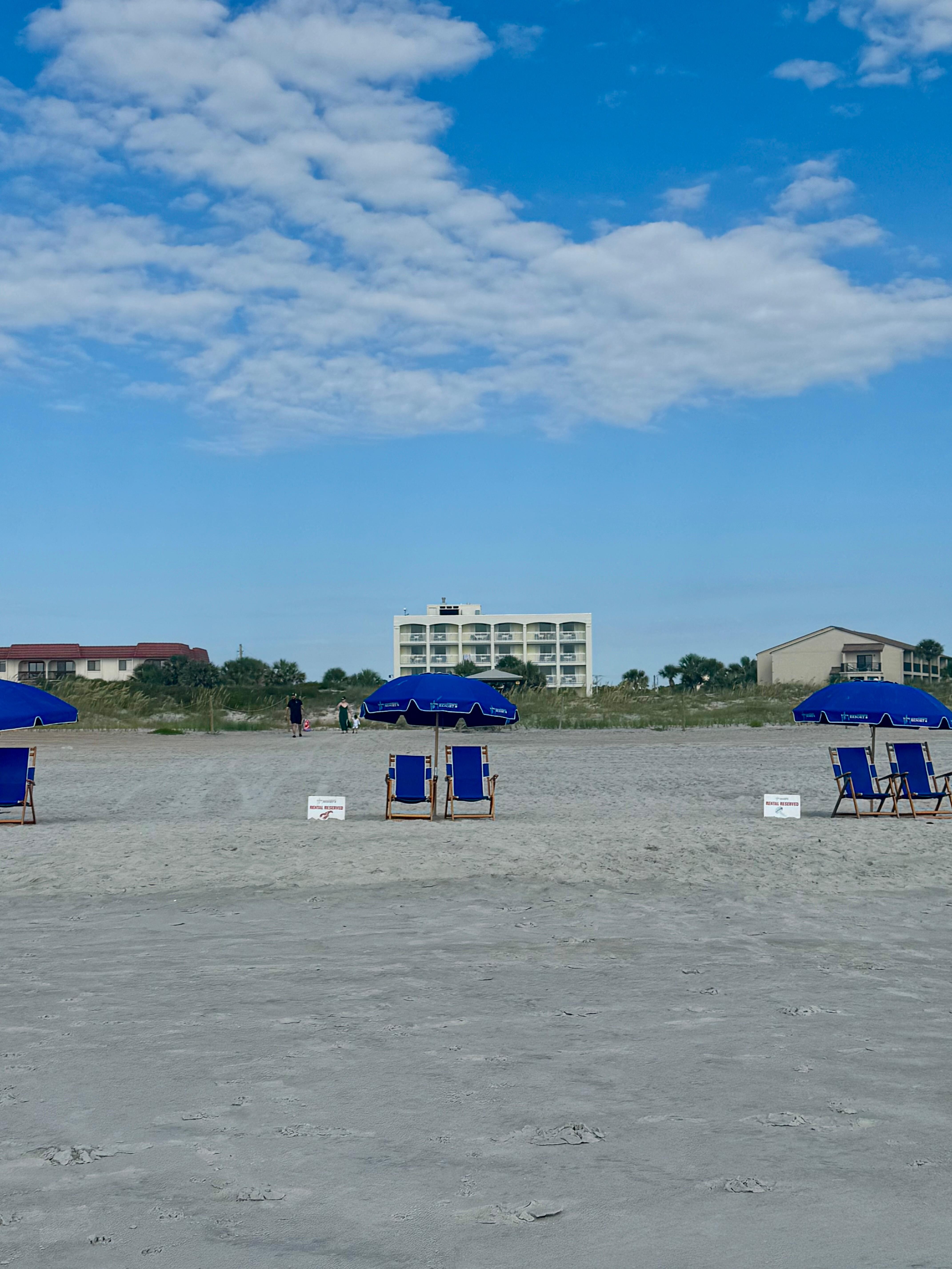 View of hotel from the beach