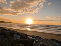 Great sunsets can be found on the nearby beach