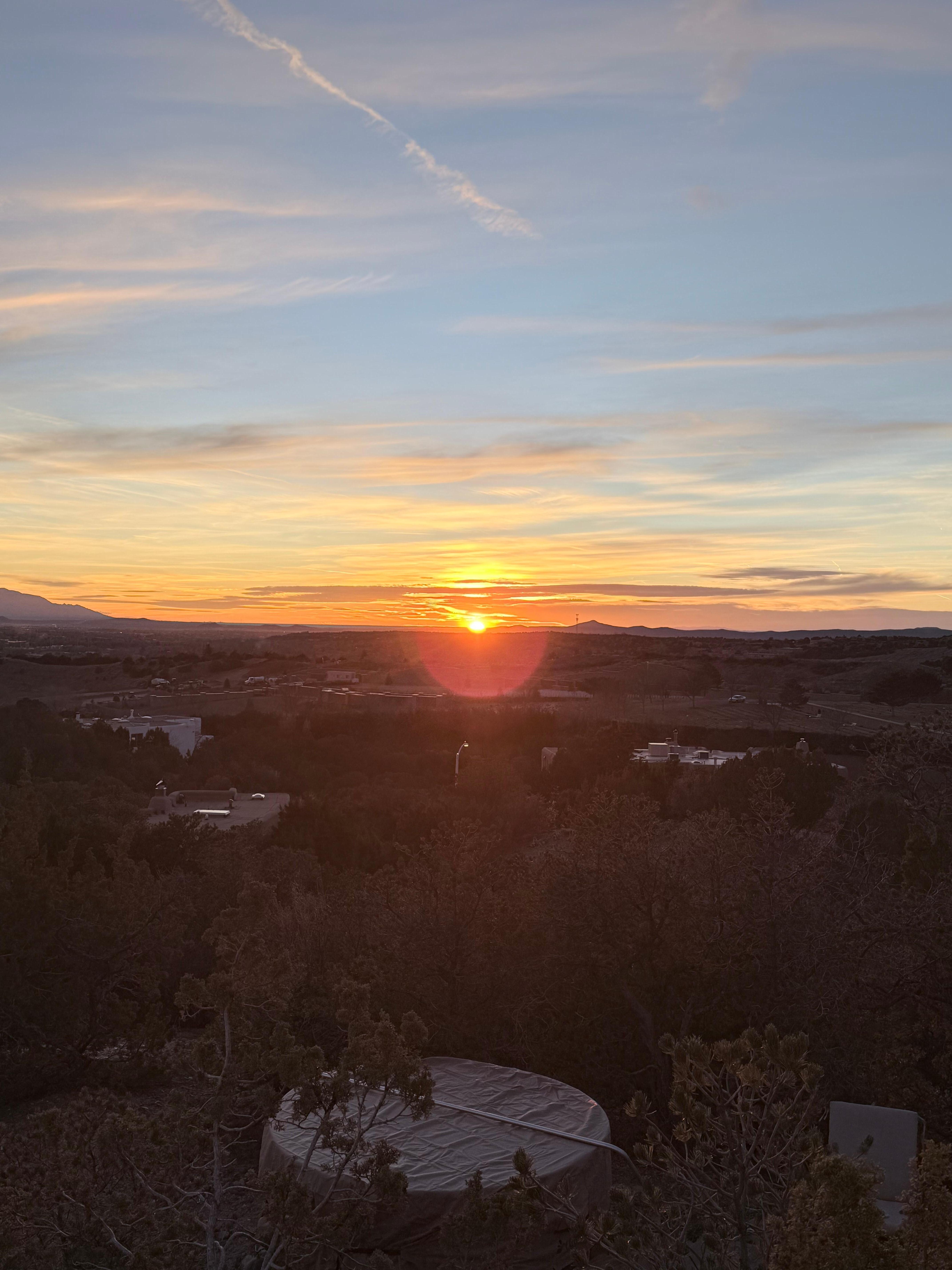 Sunset from the patio 