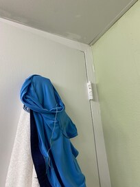 Bathroom - 1 example of the bad paint job.