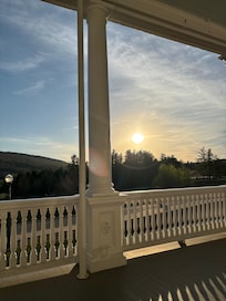 Sunset on the front porch