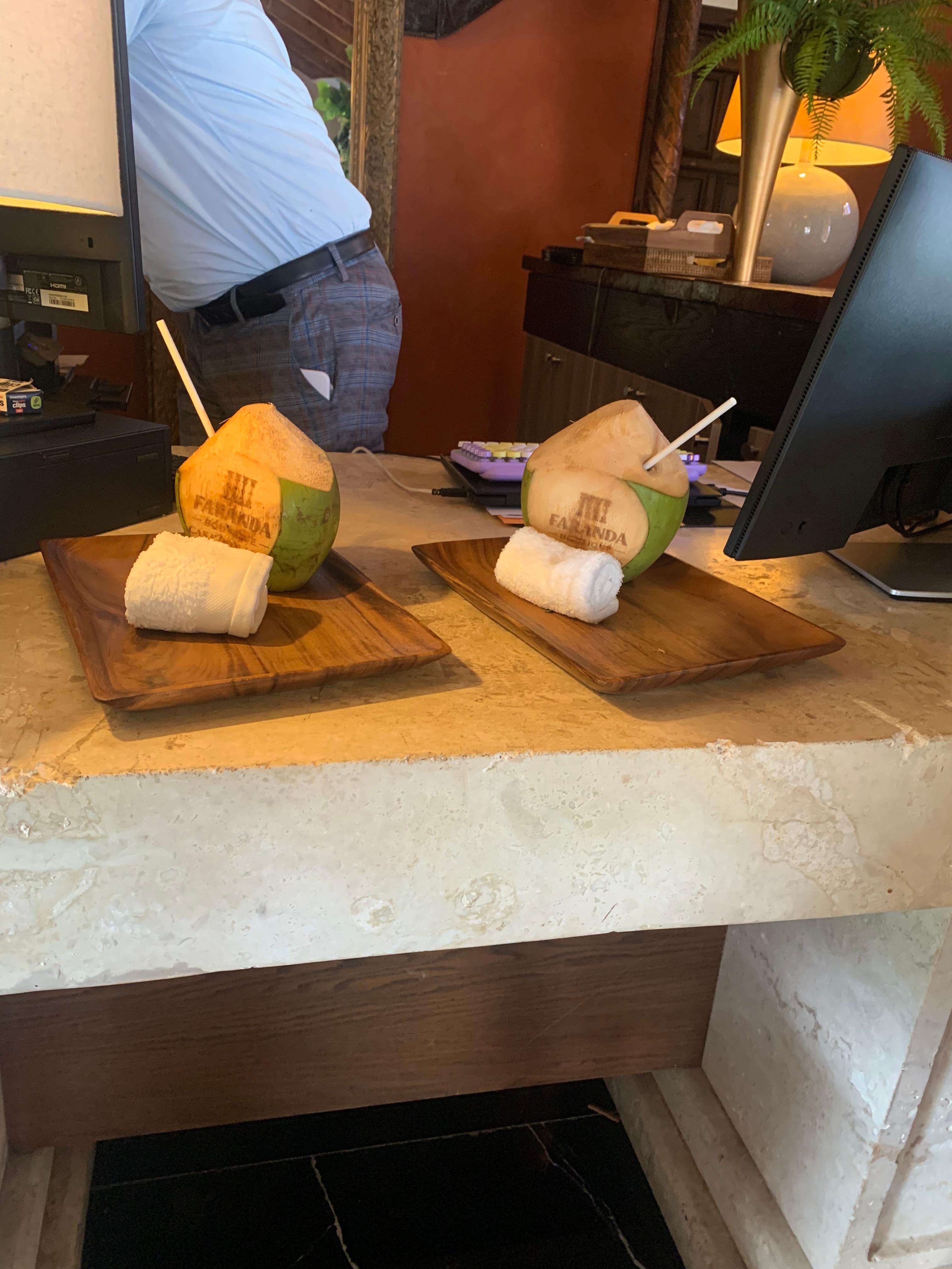 Welcomed us with these at check in