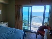 Master bedroom with balcony