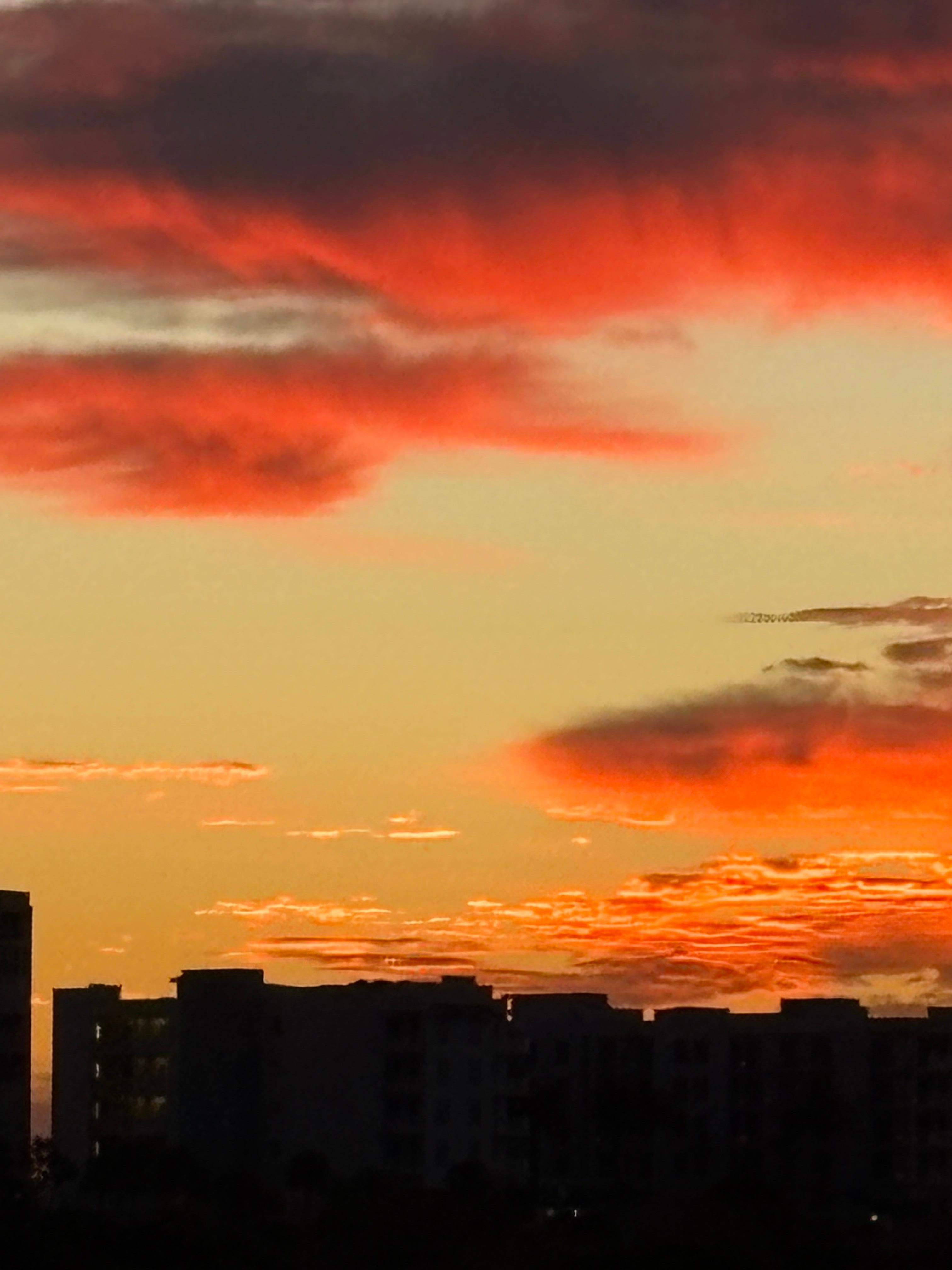 We enjoyed the sunrises and sunsets.