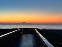 Boardwalk at sunrise