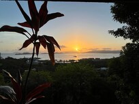 Sunrise view from the porch