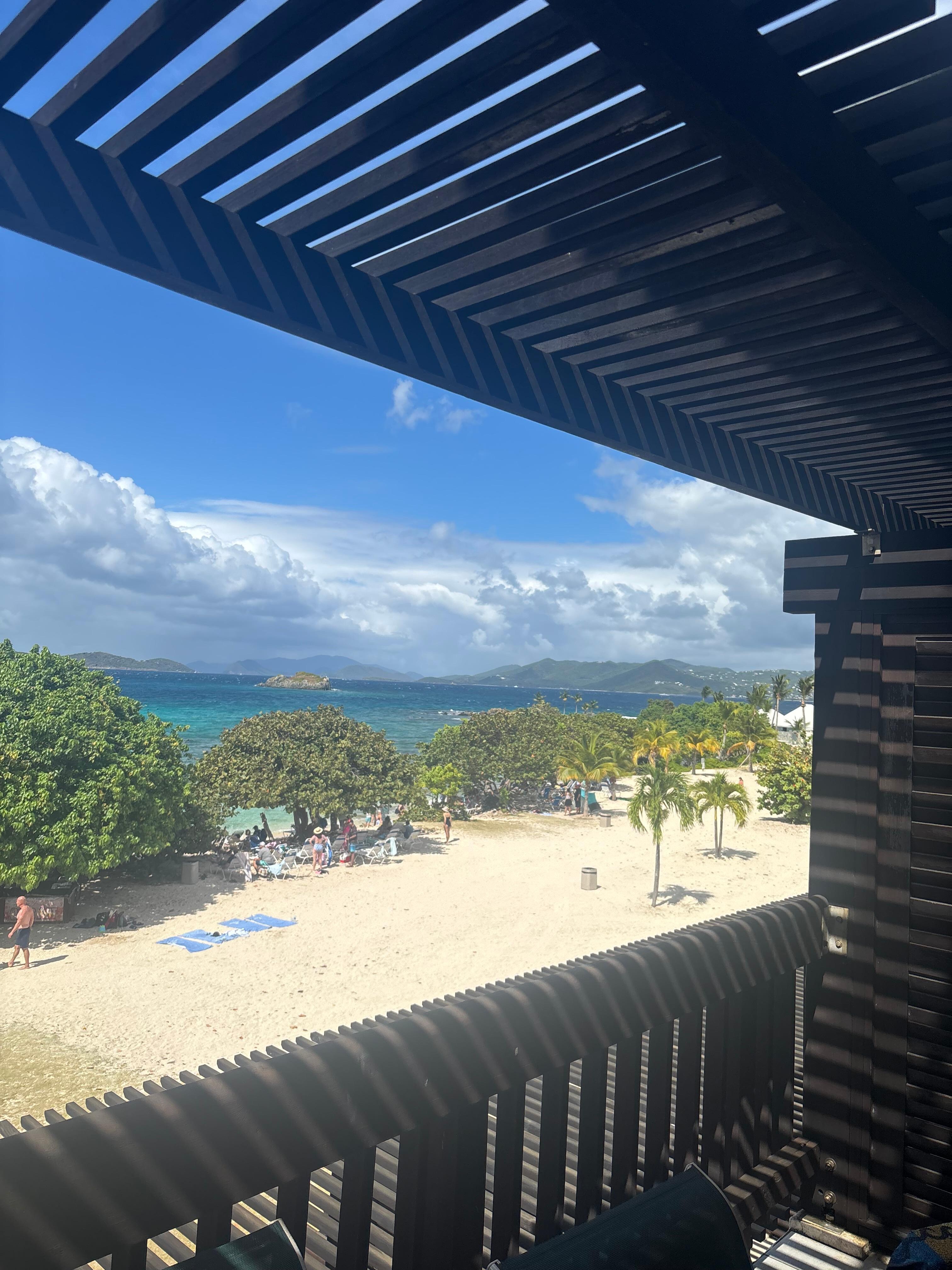 Amazing location and great deck with chairs to enjoy your coffee and the view . 