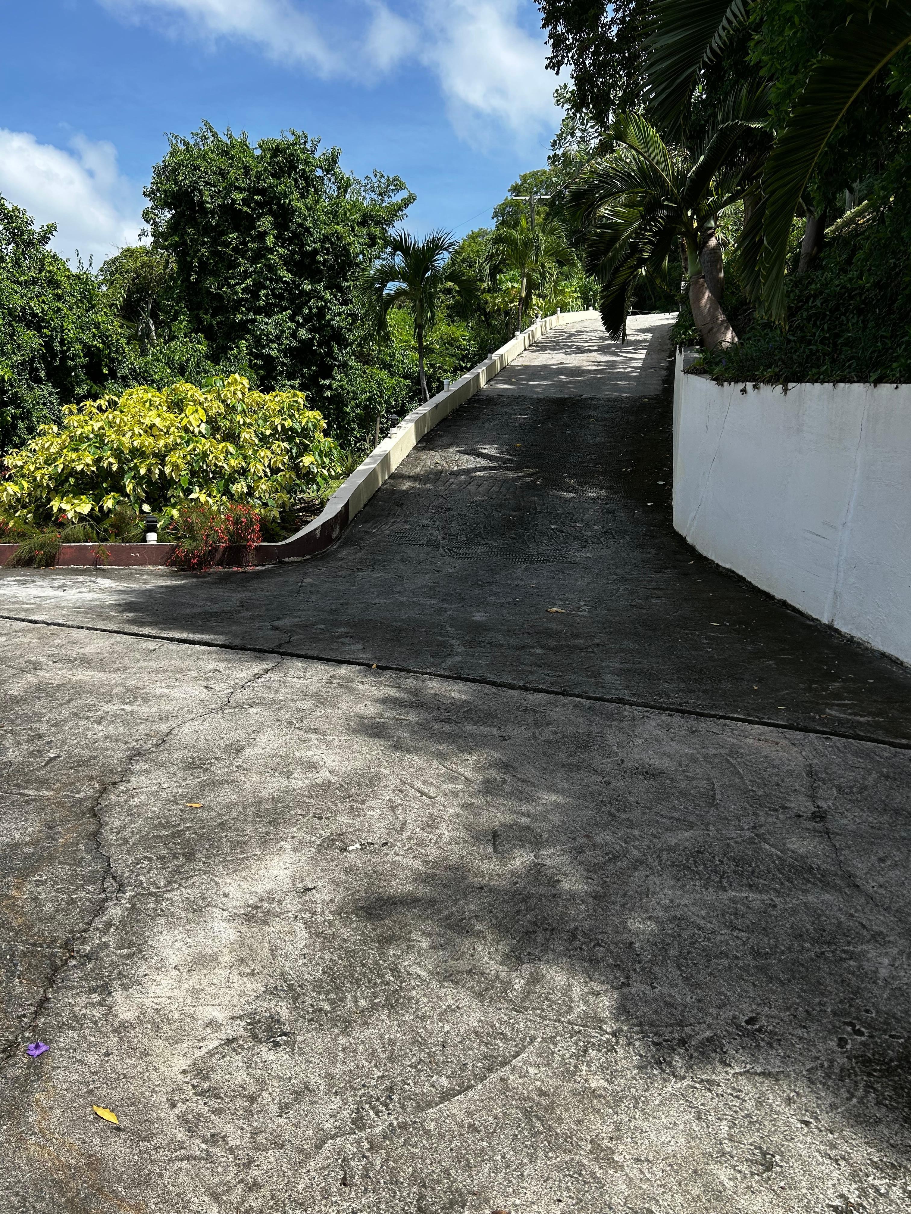 Driveway, and parking area 