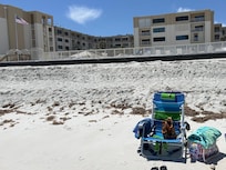 View of condo from the beach.