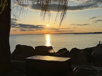 Sunset from patio of cottage