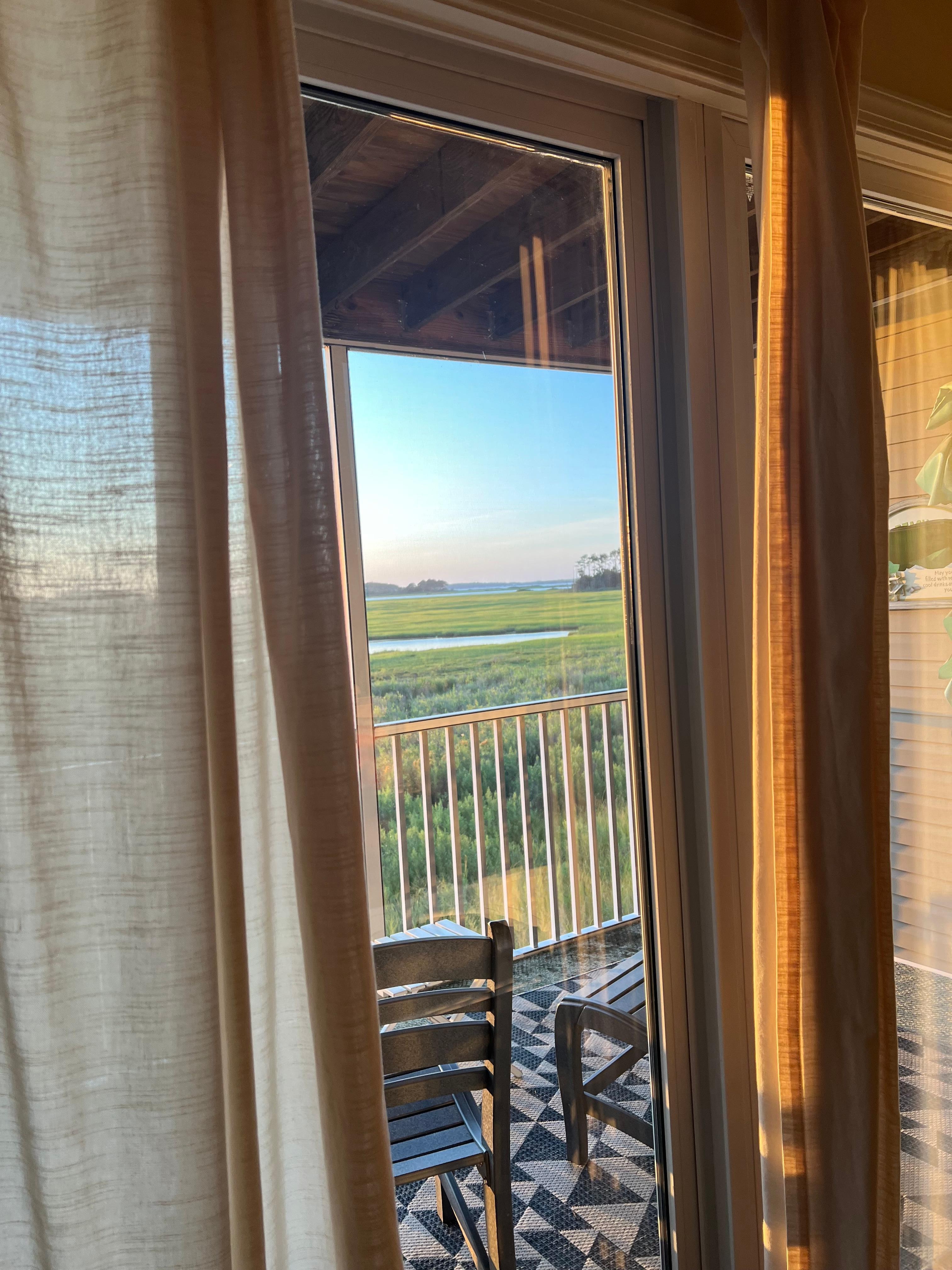 Such a nice view from back patio!